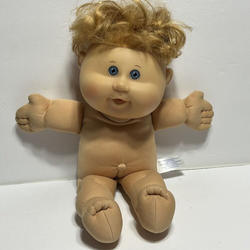Cabbage Patch Doll 2004 Play Along Boy Soft Body Brown Hair